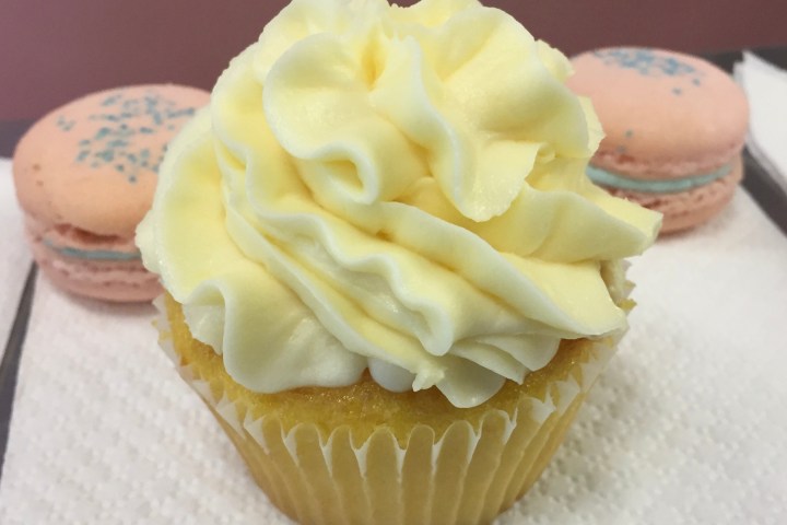 a piece of cake and ice cream on a plate