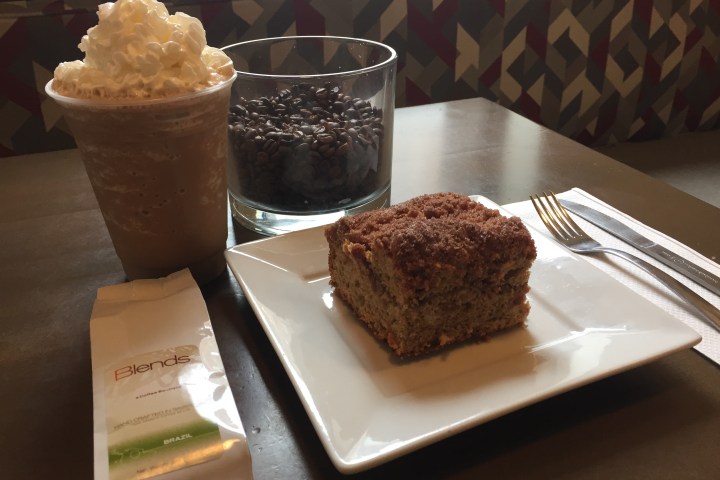 a piece of cake on a plate on a table