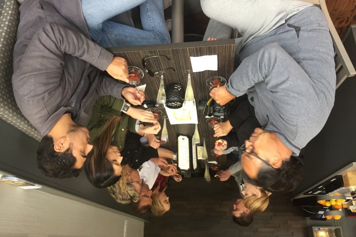 a group of people on the taste tour