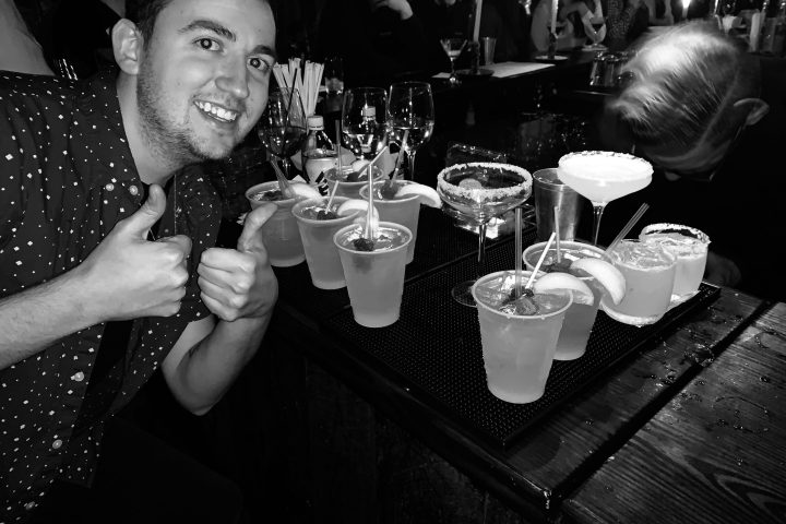 a man and woman posing for a photo