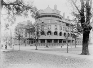 a large white building