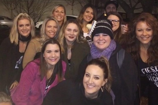 Natalie Lashway, Delia Sievers posing for a photo
